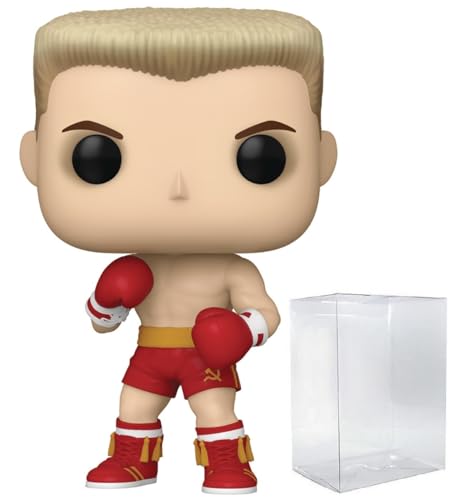 POP Movies: Rocky - Ivan Drago Funko Vinyl Figure (Bundled with Compatible Box Protector Case), Multicolored, 3.75 inches
