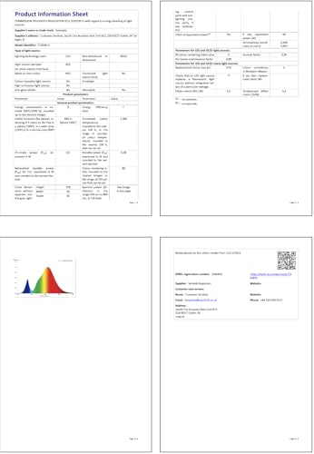 Eveready Bayonet Light Bulb 60w, B22 LED Bulbs Warm White 2700K, LED BC Energy Saver Bulb, 806 Lumen, Non-Dimmable, 3-Pack - Image 9