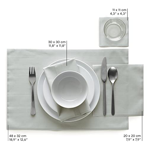 Servilletas de algodón para cóctel gris 50 unidades miniatura 6