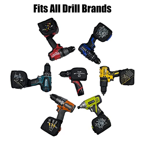 The Bit Pouch - A Magnetic Drill Accessory With A Strong Magnet For Holding Screws, Bolts, And Driver Bits - Great Alternative To A Magnetic Wristband - Magnetic Screw Holder & Magnetic Bit Holder #TOP4