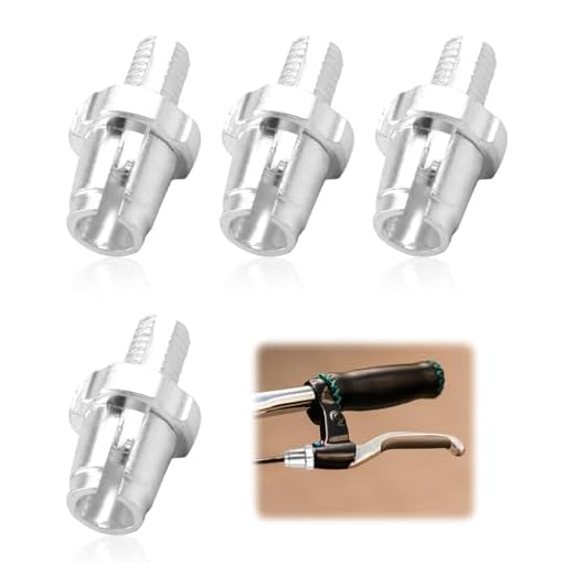 Aisikoo 4 Stück M7 Fahrrad Bremshebel Einstellschraube, Bremshebel Regler Schrauben, Aluminiumlegierung Bremszug Stellschraube für Mountainbike, Rennrad, MTB, Fahrrad