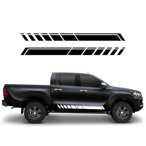 2 Pegatinas de Vinilo de Alto Rendimiento para Carreras Deportivas, para Toyota, Hilux 4x4, para Puertas de camionetas, Accesorios de Tuning.