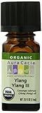 Aura Cacia 100% Pure Ylang Ylang III Essential Oil | Certified Organic, GC/MS Tested for Purity | 7.4 ml (0.25 fl. oz.) | Cananga odorata