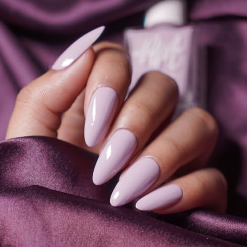 Image of Nails & More Thistle Purple Nail Polish, Argan Oil-Infused Gel Shine, Soft Lavender Nails, Pastel Polish | 10ml