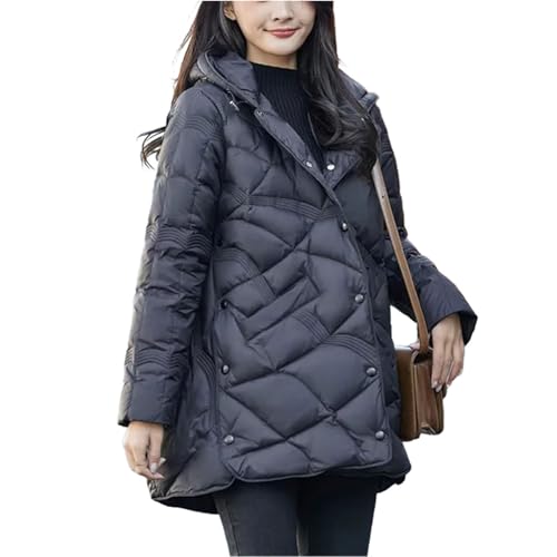 Womens Winter Coats Duck Down Coat Ultra Light Puffer Feather Jacket Hooded Warm Casual Lightweight Parka