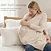 Konssy Nursing Cover for Breastfeeding, 360 Full Privacy Breathable Breastfeeding Cover, Multi-use Carseat Canopy (Blush Beige)