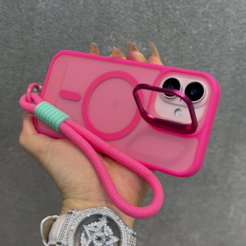 HJZSZX For iPhone 16 Plus�p�}�b�g���^�������Y�u���P�b�g�i�X�g���b�v�t���j�A�}�O�l�b�g�����C�����X�[�d�J�o�[�iFor iPhone 16 Plus/���[�Y�j