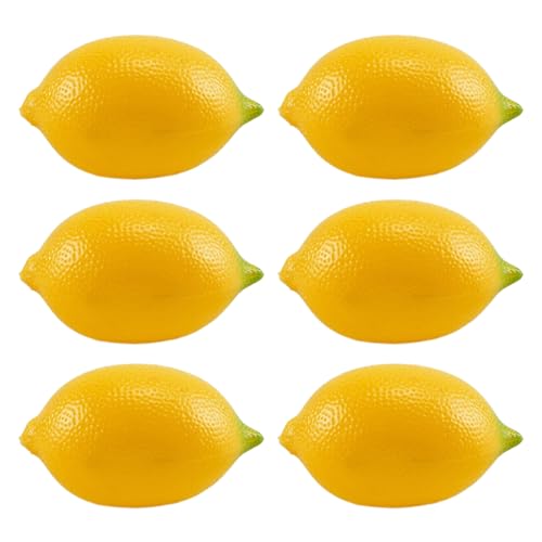 SXRQ 6 piezas de frutas artificiales de frutas falsas 24 tipos de frutas para fiestas, decoración de mesa, accesorios de fotografía, cesta de exhibición