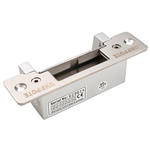UHPPOTE ANSI Standard Heavy Duty Electric Door Strike Lock Fail-Secure or Fail-Safe Adjustable for Access Control Cylindrical Locksets (Input Voltage 12VDC)