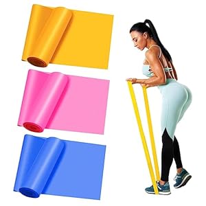 MUNSKT 3 Pcs 1.5m Resistance Bands, Stretch Bands for Exercise, Exercise Bands Resistance for Women, Exercise Bands for Physical Therapy