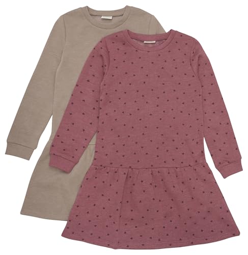 Túnica niñas MINYMO de algodón con vestido sudadera manga larga pack de 2