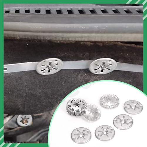 Keadic 70 Pcs Hardware Accessory Set, Include CIP9 Iron Sheet,Iron Screws,Metal Clasp -3#,Gasket - HG58,Gasket - HG59,for Fastening Clips and Heat Shields Under The Hood