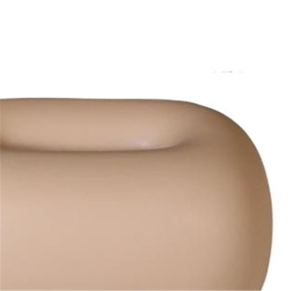 Uchwyt na chusteczki higieniczne dekoracyjne ceramiczne pudełko do salonu stolik kawowy biurko pudełko na chusteczki (beżowy)