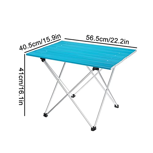 Table de camping en alliage d'aluminium durable au design minimaliste