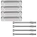 Hisencn Replacement Stainless Steel Burners & Heat Plate Flame Tamer Burner Cover Repair Kit for Kenmore 119.16240, 119.16433010, 119.16434010, 119.16658010 Gas Grill Models