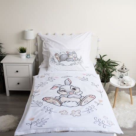 Jerry Fabrics F - Parure de lit - Panpan - Disney - 2 Pieces - Enfant - Housse de Couette - Réversible - 100 x 135 - Taie d'oreiller - 40 x 60 cm Literie - 100% Coton Cover