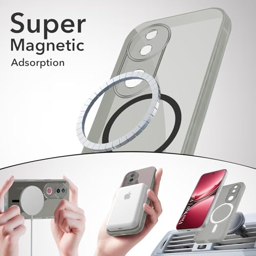 Image of Jkobi Lifetime Anti-Yellow MagSafe Compatible Clear Back Cover Case for Vivo V50 | Vivo V50e (Sleek Hard Crystal | Shockproof and Camera Protection)