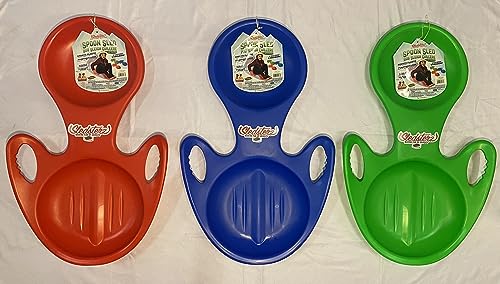 Sledsterz Spoon Snow Sled by Geospace for Winter Sledding Fun: