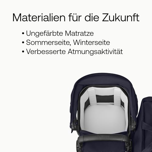 Bugaboo Donkey 6 Single, 2-in-1-Kinderwagen, umbaubar zum Doppel- und Zwillingskinderwagen, Kinderwagen für Neugeborene & Kleinkinder, doppelter Stauraum und komfortable Einhand-Lenkung, Deep Indigo