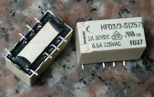 Relé HFD3 3-S de 8 pines y mini relé biestable de señal para circuito impreso de 3V