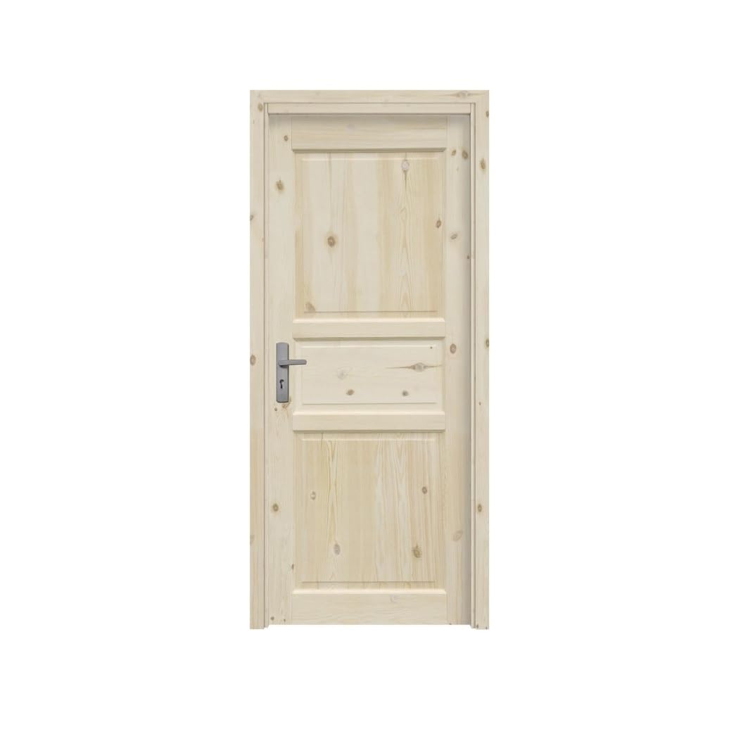 Porta a battente Handy in abete grezzo (210, Centimetri, 4.5, Centimetri, 80, Centimetri)