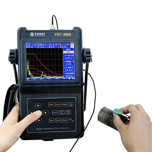 Yushi Yut-2600 Portable Digital Ultrasonic Flaw Detector,Dac, For Weld Detection,With One Straight Beam Probe And One Angle Beam Probe, Varies Probe/Transducer Options Available, Data Logger #TOP1