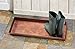 HF by LT Ferns Pattern Metal Boot Tray, 30 x 13 inches, Antique Copper Finish