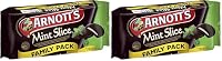 Arnott's Chocolate Mint Slice Value Pack Biscuits 365 g (Pack of 2)