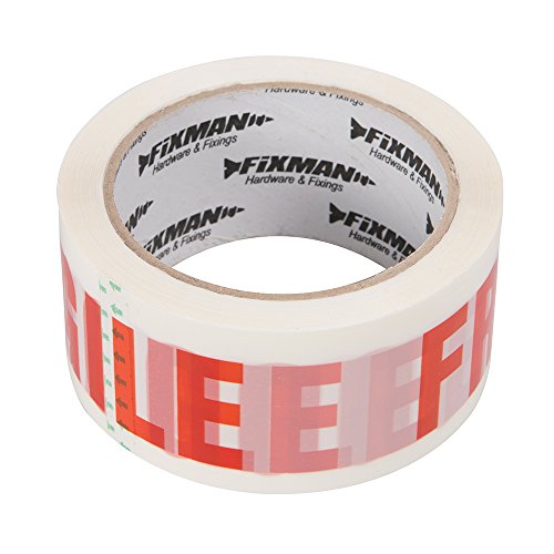 Preisvergleich Produktbild FIXMAN 191480 Paketband mit Aufdruck Fragile 48 mm x 66 m