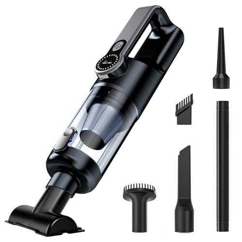 LIMIOCASA Cordless Car Vacuum with LED Light & Attachments