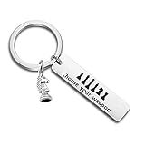 SEIRAA Chess Lover Gift Nerdy Science Gift Choose Your Weapon Keychain Funny Gift For Chess Players (Chess keychain)