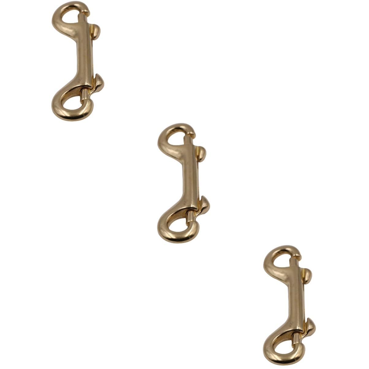 CORHAD 3sets Extra-Secure Brass Bag Lobster Clasp Snap Hooks Swivel Trigger Clips for 2pcs*3