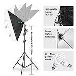 Photo Lighting Kit, 2M x 3M/6.6ft x 9.8ft Background Support System and 900W 6400K Umbrellas Softbox Continuous Lighting Kit for Photo Studio Product,Portrait and Video Shoot Photography - Image 3