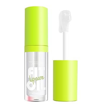 FYEBOO Hydrating Lip Oil, Big Brush Head Lip Glaze Shiny Transparent Lip Glow Oil, Nourishing & Non-sticky Long Lasting Fresh Clear Smooth Lip Care Plumping Lip Oil # 01