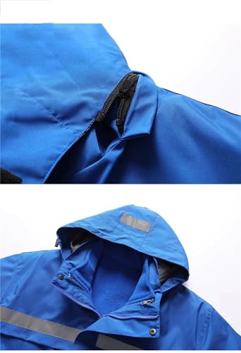 Mens Reflective Jacket Waterproof And Warm With Dechable Fleece Linner Windproof Workwear Jacket Men For Winter3