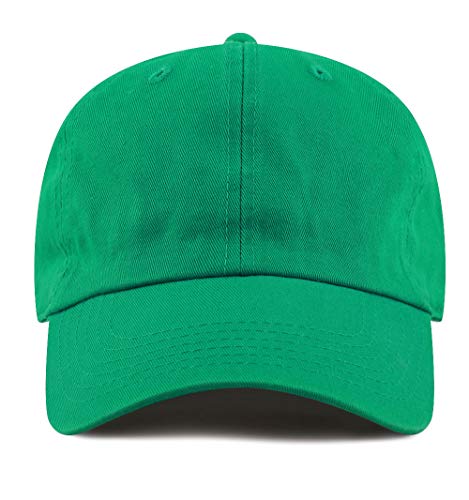 Image of Cotton Baseball Cap Dad Hat - Washed Low Profile Adjustable Hat for Men Women Casual Outdoor Running Golf