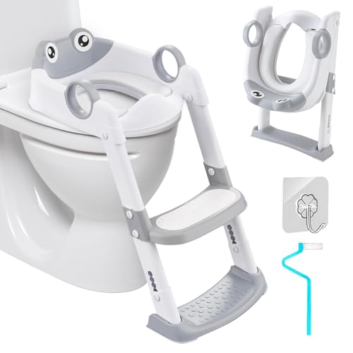 UCAMP Reducteur Toilette Enfant, Rehausseur Toilette Enfant Toilette Abattant WC avec Reducteur Enfant, Adaptateur Toilette Enfant, Réglable en Hauteur...