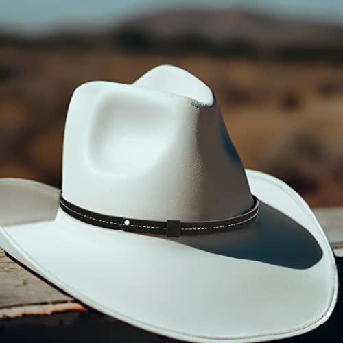 Image of Gamboa Hat Bands for Cowboy and Cowgirl Western Accesories for Men and Women Leather Style Hat Belt Band