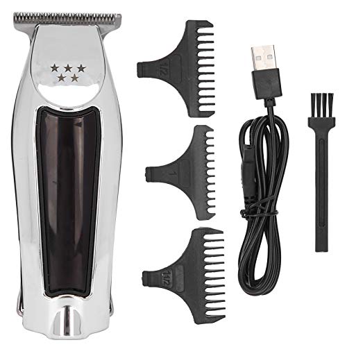 Professional Electric Hair Clipper for Men, USB Rechargeable Hair Trimmer with 1000mAh Battery, Self - Sharpening Steel Blades, 240 Mins Runtime, Ergonomic Design for Home and Salo