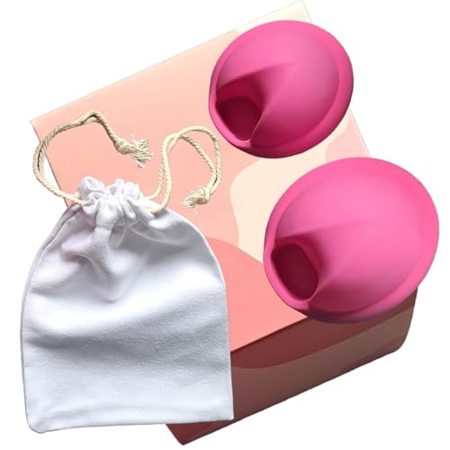 Menstrual Disc, Reusable Period Disc, Comfortable Soft Silicone Disc, Easy Insert Menstrual Cup, 12 Hours of Protection, Replaces Tampons & Pads, Satin Storage Bag Included, 1 x Small & 1 x Large