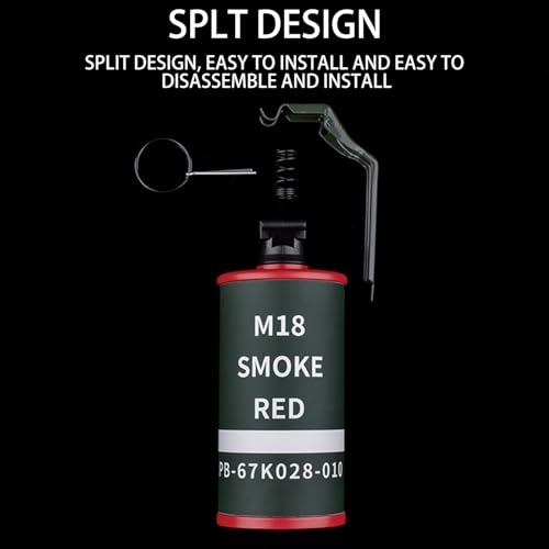Gunyoo Airsoft Granate Spielzeug Modell Plastikgranaten Spielzeug CS Airsoft Tactical Gear Zubehör für Cosplay Film Requisiten Outdoor (Rot&Grün)
