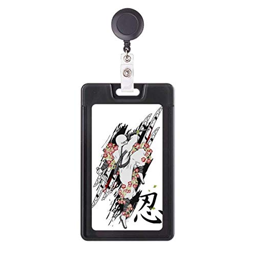Porte-badge rétractable samouraï pour ne plus perdre votre carte d'accès ninja
