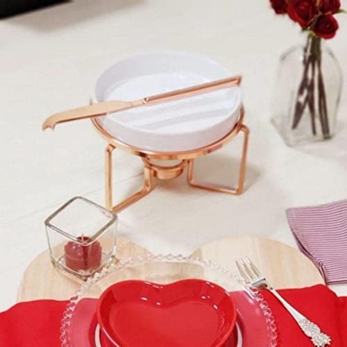 Rechaud Para Queijo Brie Em Cerâmica 4 Peças Rose Gold
