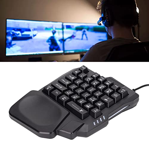 Teclado Gamer One Handed USB con Retroiluminación 3 Colores miniatura 3