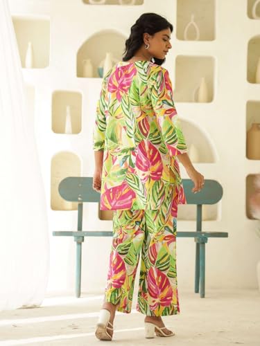 Image of Trendy Queen Co Ord Set | Casual Wear Pant Top Set | Fancy Co-Ord Set | Full Pair Set | Coord Sets for Women | Top Pant Set (SD817)