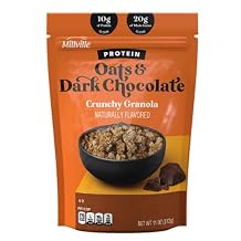 Millvlle Protein Granola Oats & Dark Chocolate 11 oz 10 grams of Protein