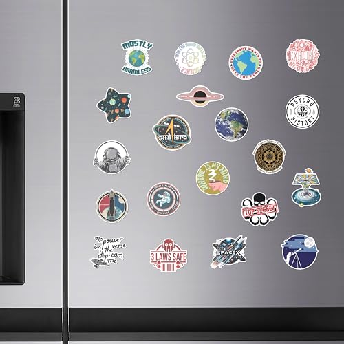 Image of WallDesign Astronaut Dreams Space Magnets - Inspirational Designs for Science Lovers, Inspirational Gifts for Curious Students (Set of 21)
