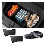 Spigen Auto Kofferraum Organizer für Tesla Model Y Juniper (Nur Premium & Performance 2025 2026), Frunk Auto Organizer, Frontkofferraum Teiler [2er-Pack], Individuell anpassbar, Silikon-Polsterung