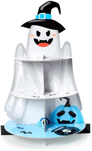 WBQ Halloween Cupcake Stand, Halloween Scary Pumpkin/Spook House WBQ Halloween Cupcake Stand, Halloween Scary Pumpkin/Spook House