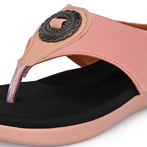 Image of Centrino Women Thong Sandals & Comfortable Ortho Care Sandal For Ladies | Fashion Wear Sandal & Chappal | Soft Cushioned for More comfort (2854)
